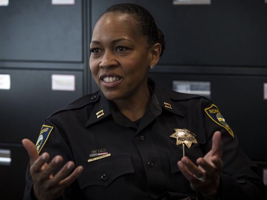Richmond, Calif., police captain Bisa French, photographed