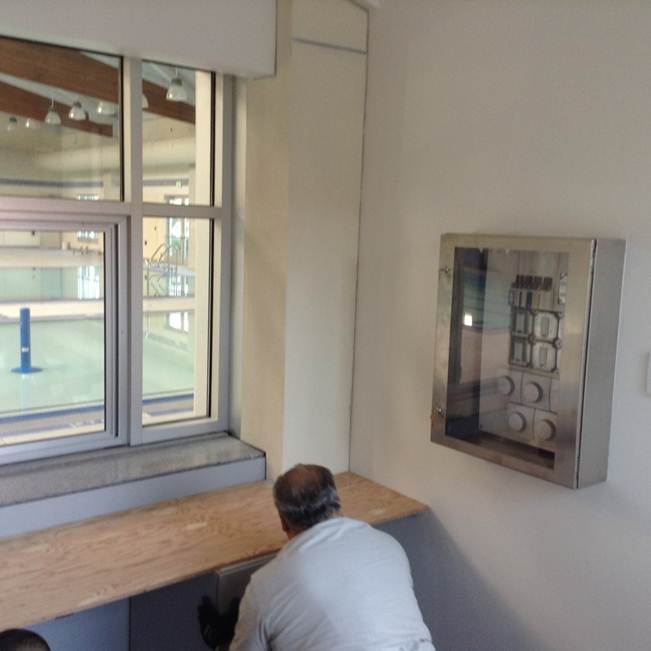 FRANK AT THE SWIM CENTER_COUNTER INSTALLATION