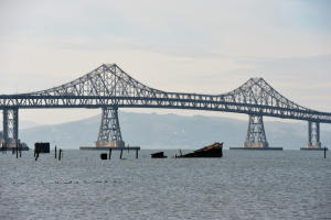 The Richmond-San Rafael Bridge is seen from Richmond, Calif., on Wednesday, Dec. 2, 2015.