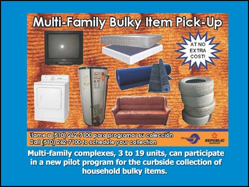 Description: Description: Multi-family Bulky Item Pick-up Pilot Program 1