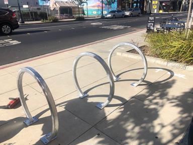 16th and Macdonald bike rack install 3
