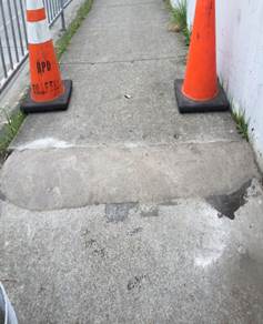 Raised sidewalk @ 23rd & Ohio (complete)