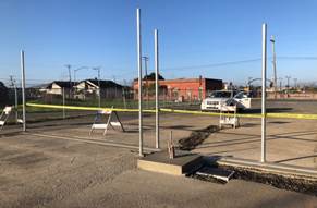 Harbour Way gate extension 2