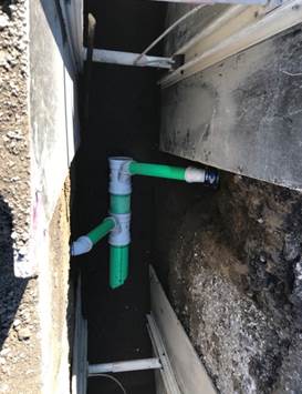 Forde connecting laterals on Fallon Ave